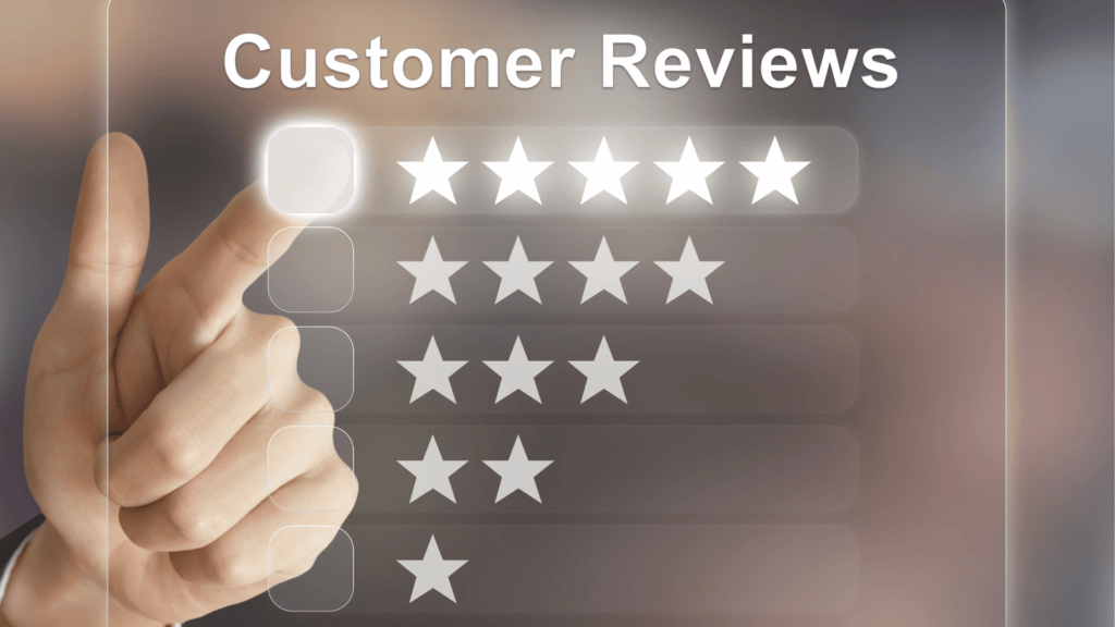 Five starts customer reviews