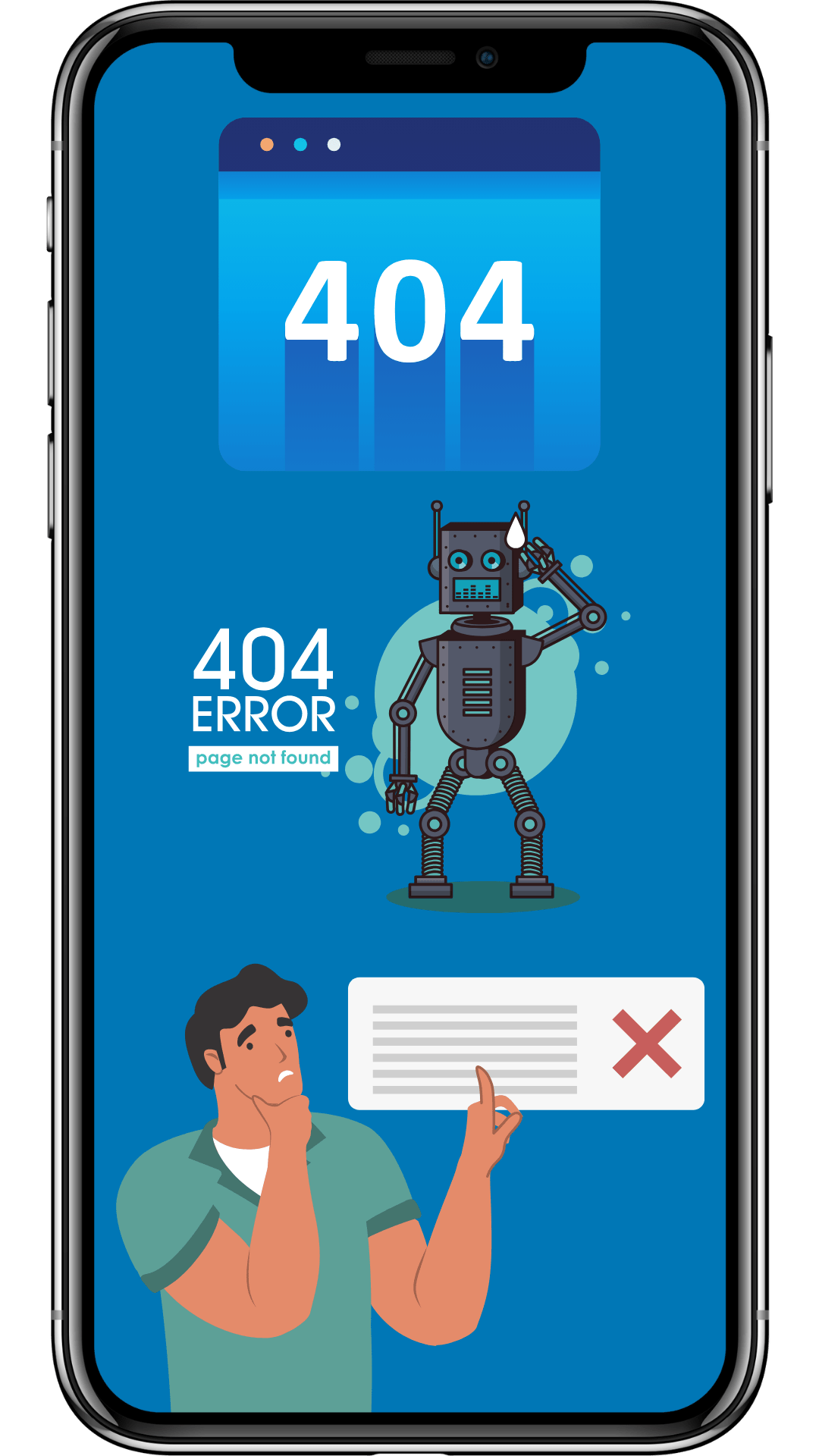 404 error on the mobile