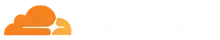 Cloudflare logo with orange cloud icon