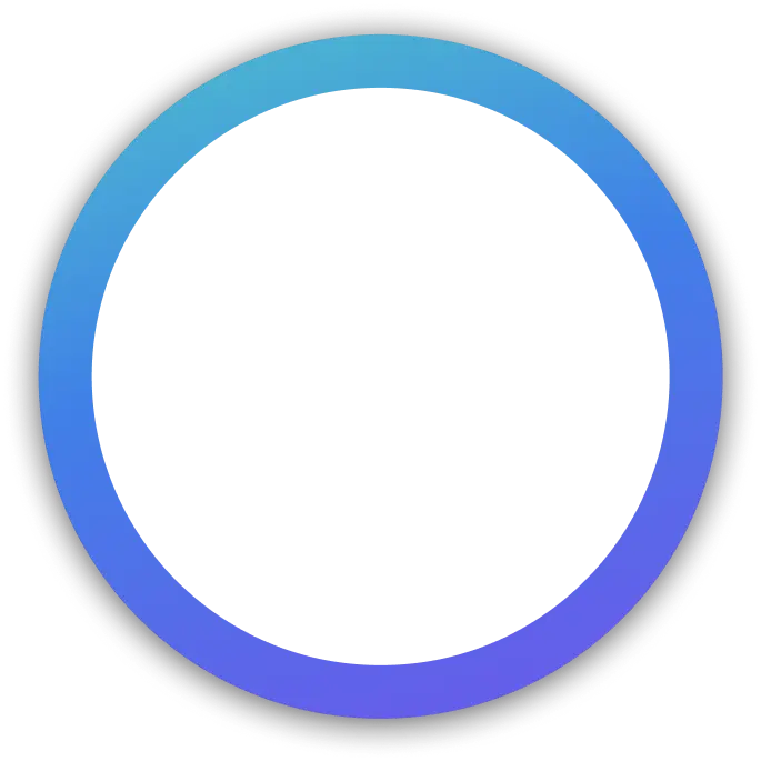 Blue and purple gradient circular ring with dark center
