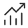 Gray diagonal arrow pointing up right on a dark background